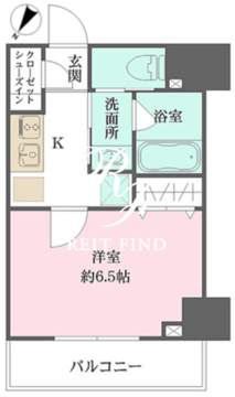 ザ・パークメゾン東大井 603 間取り図