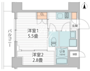 ヴァンクール菊川駅前 203 間取り図