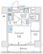 ヴァンクール菊川駅前 303 間取り図