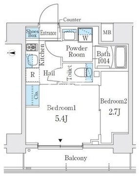 ヴァンクール菊川駅前 303 間取り図