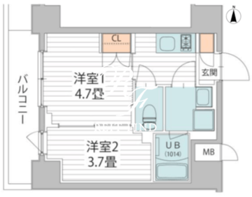 ヴァンクール菊川駅前 604 間取り図