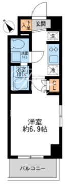 アーデン門前仲町 301 間取り図