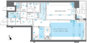 ズーム広尾 307 間取り図