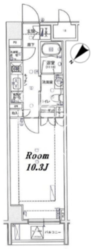 フィース水天宮前 514 間取り図