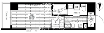 ステージグランデ亀戸アジールコート 1304 間取り図