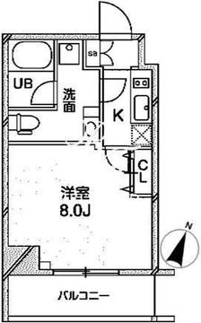 グランパセオ巣鴨 402 間取り図