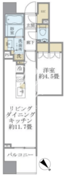 プラウド千代田淡路町 804 間取り図