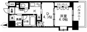 レジディア文京本郷 602 間取り図