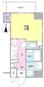 ラグゼ京急蒲田 202 間取り図
