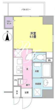 ラグゼ京急蒲田 302 間取り図