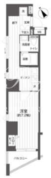 メイクスデザイン渋谷本町 603 間取り図