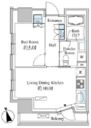 ベルファース芝浦タワー 1305 間取り図