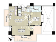 インザガーデン 703 間取り図