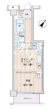 エスティメゾン豊洲レジデンス E-820 間取り図