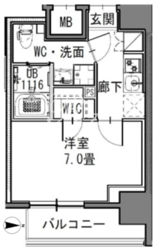 エスレジデンス新御徒町イースト 402 間取り図