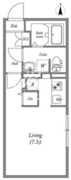 グランパセオ茗荷谷 104 間取り図