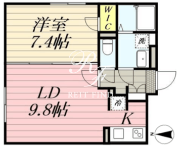 グランパセオ茗荷谷 405 間取り図