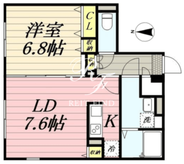 グランパセオ茗荷谷 406 間取り図