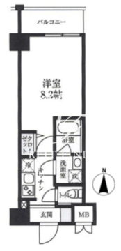 エスレジデンス押上パークサイド 203 間取り図