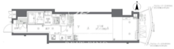 ズーム新宿夏目坂 402 間取り図