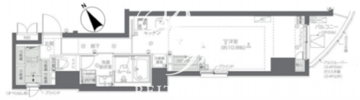 ズーム新宿夏目坂 201 間取り図