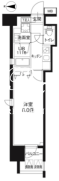 レオーネ御徒町 601 間取り図