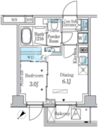 ラテスト白金台 207 間取り図