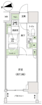 スタンズ大島 502 間取り図