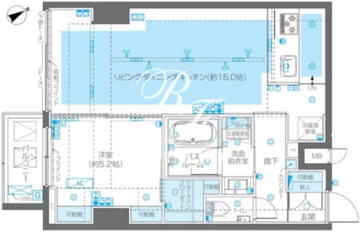 ズーム広尾 402 間取り図