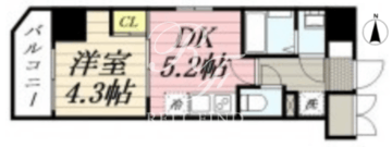 グランパセオ清澄白河 704 間取り図