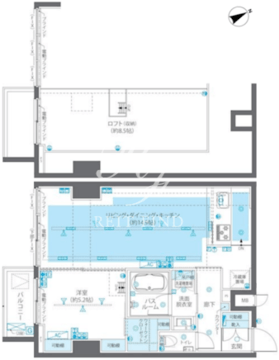ズーム広尾 502 間取り図