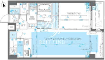 ズーム広尾 602 間取り図