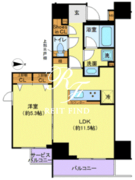 ジェノヴィア秋葉原スカイガーデン 501 間取り図