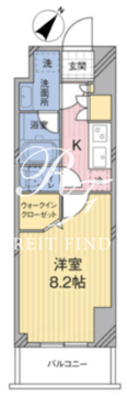 モディア幡ヶ谷 808 間取り図