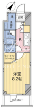 モディア幡ヶ谷 1205 間取り図