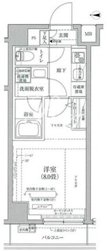 ティモーネグランデ目黒サウス 303 間取り図