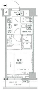 ティモーネグランデ目黒サウス 404 間取り図