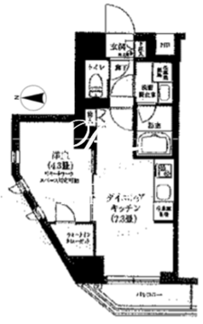 ティモーネグランデ目黒サウス 501 間取り図