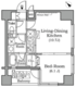 レジディア広尾南 402 間取り図
