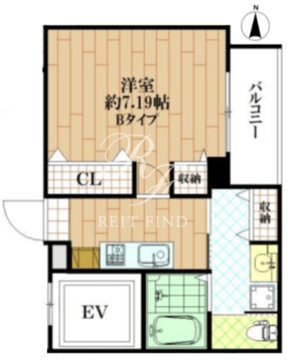 キャッスルパレス両国横網公園 202 間取り図