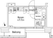 カスタリア戸越 307 間取り図