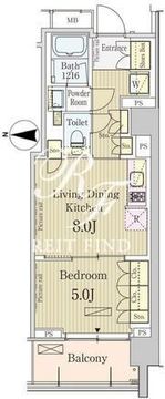 パークアクシス池田山 630 間取り図
