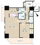 トレステージ目黒 305 間取り図 ?>