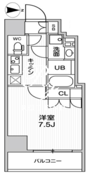 ガリシア森下5 604 間取り図