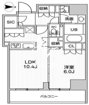 ガリシア森下5 1202 間取り図