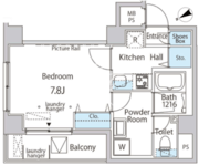 ＣＯＮＦＯＲＴ月島 701 間取り図