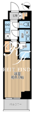 グランパセオ日本橋三越前 1002 間取り図