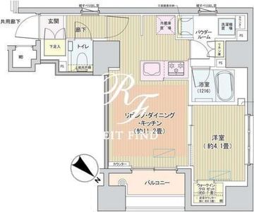 アネーロ銀座 801 間取り図