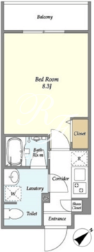 ヴァローレ駒込 209 間取り図