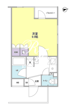ディアレンス西麻布 305 間取り図